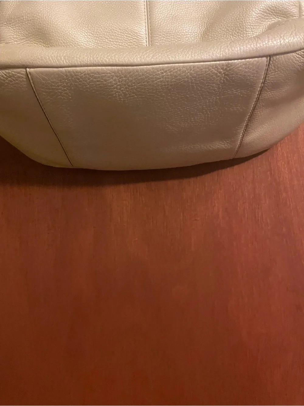 Large Coach Leather Shoulder Tote in Cream with Yellow Tag. Bundle and save!!!